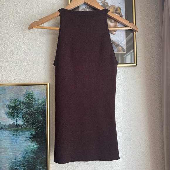 White House Black Market Silk Blend High Neck Tank Top - Picture 6 of 7